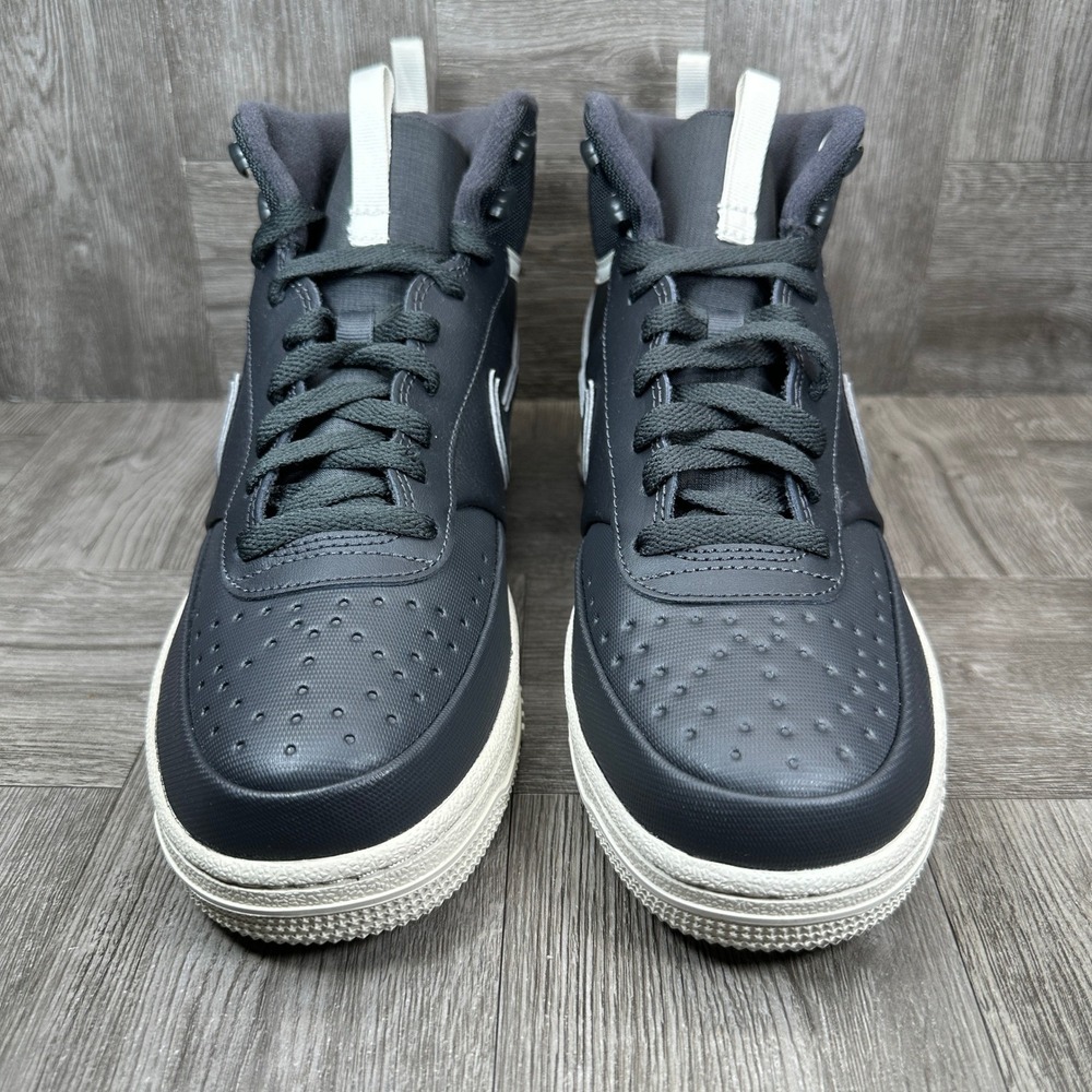 Nike Court Vision Mid Winter Women 9 Dark Smoke Grey Rugged NEW DR7882-003 - Picture 3 of 8